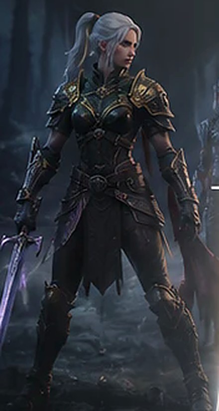The character as it looks in the game