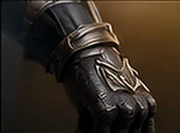 Metal gauntlet detail